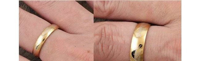 Men Titanium Steel Ring Band Europe America Geometry Rainbow Decor Accessories Inner Diameter 16 17 18 19 20mm