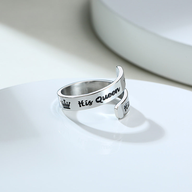 Stainless Steel Ring Arrow Design For Women U Shape Simple Elegance Jewelry Minimalist Fashion Accessory Daily