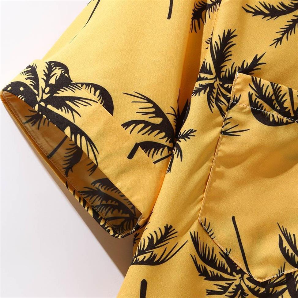 Mens Summer Hawaiian Shirt Thin Short Sleeve Breathable Casual Button Down Beach Aloha Shirt For Vacation This Season