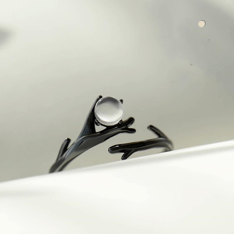 Durable Sterling Silver Couple Ring Adjustable Leaf Design for Him and Her Promise Anniversary Engagement Gift