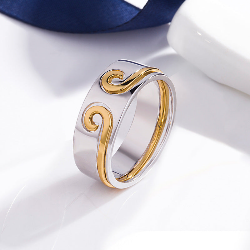 Valentines Day Curse Two In One Ring For Couples Gift White Gold Rose Gold Birthday Special Gift For Her Prime