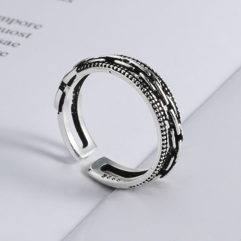 Womens Adjustable Opening Twist Ring Retro Index Finger Ring Copper Eco Friendly Jewelry Individually Wrapped Pieces