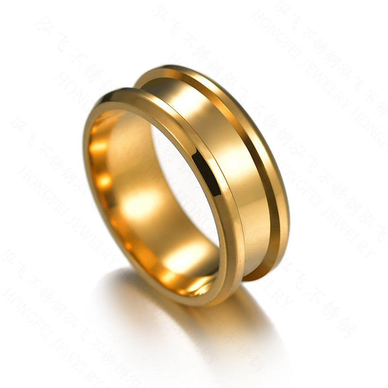 Unisex Ring Handmade Stainless Steel Band Round Shape Shape Metal Design Gift For Him Or Her Customizable Gift