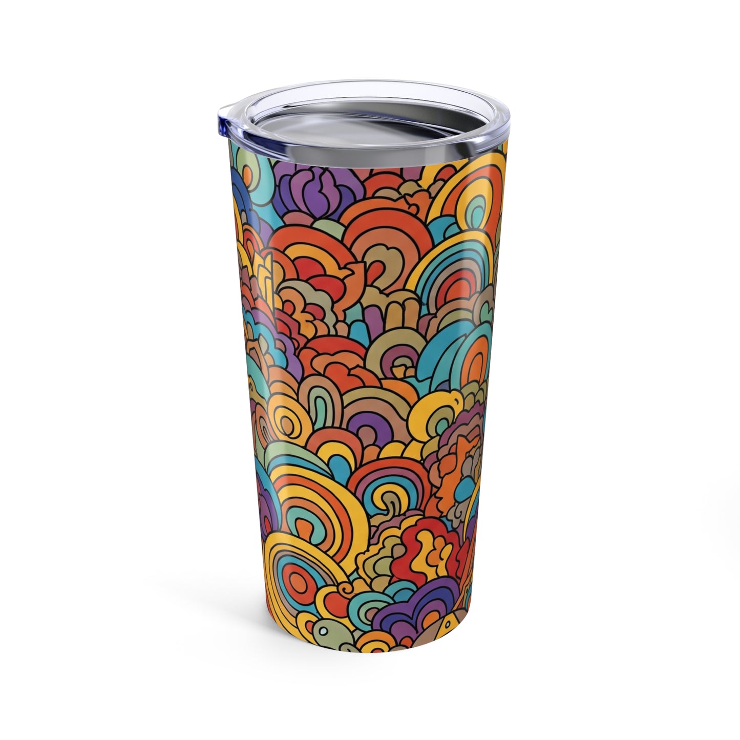 20oz Stainless Steel Tumbler With Double Wall Vacuum Insulation Spill Resistant Travel Mug Keeps Drinks Hot Cold