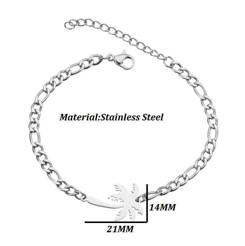 Womens Stainless Steel Skull Bracelet Electroplated European Design Fashion Wristband Jewelry Durable Everyday