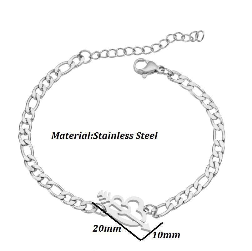 Womens Stainless Steel Skull Bracelet Electroplated European Design Fashion Wristband Jewelry Durable Everyday