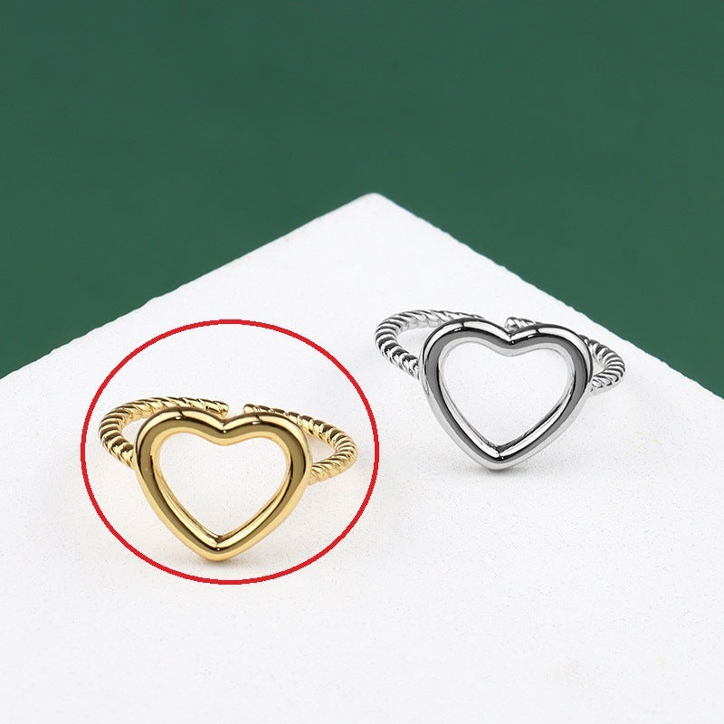 Womens Ring Adjustable Silver Plated Chain Ring Rhombus Design Fashion Jewelry Gift For Her Korean Design Ring