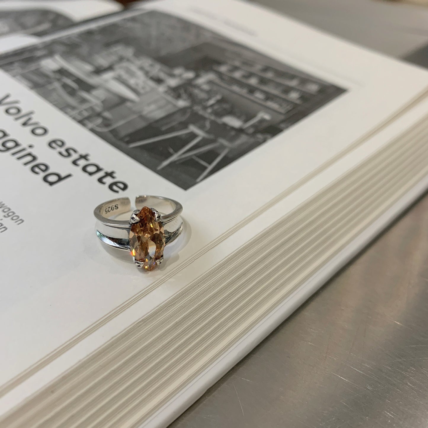 Womens Fashion Retro Geometry Ring Adjustable Silver Electroplated Green Ring Elegant Ring Gift For Her Jewelry