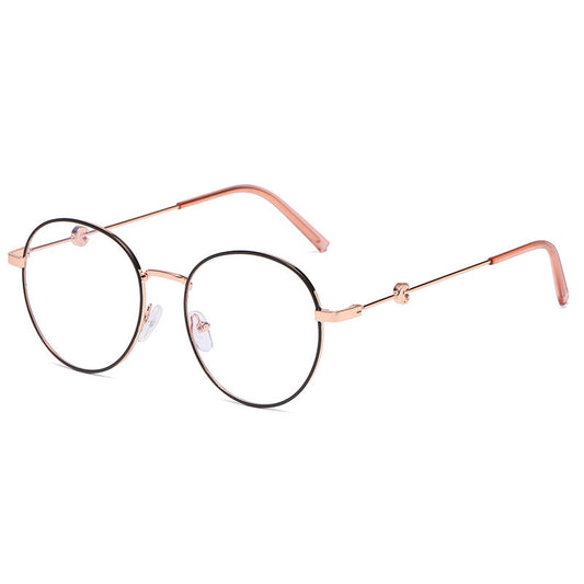 Anti Blue Light Eye Protection Glasses Moon Frame in Silver Rose Gold Black Gold Finish for Vision and Style Fashionable