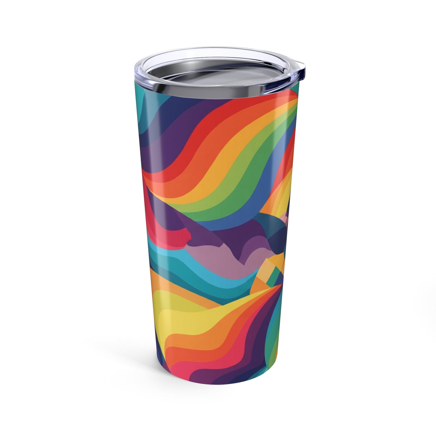 20oz Stainless Steel Tumbler With Double Wall Vacuum Insulation And Printed Design For Hot And Cold Drinks Leak