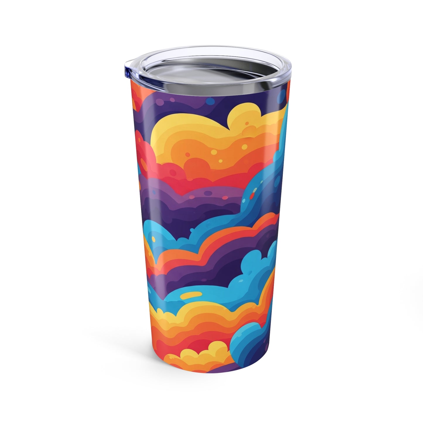20oz Stainless Steel Tumbler With Double Wall Vacuum Insulation Spill Resistant Printed Art For Hot And Cold