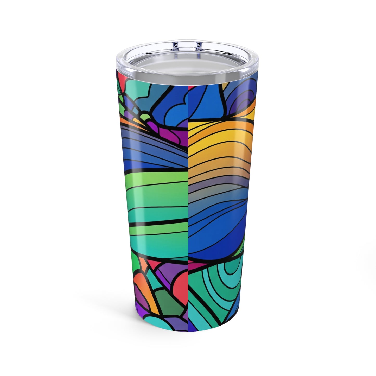 20oz Stainless Steel Tumbler With Double Wall Vacuum Insulation Leak Proof Durable Travel Mug Stylish Printed