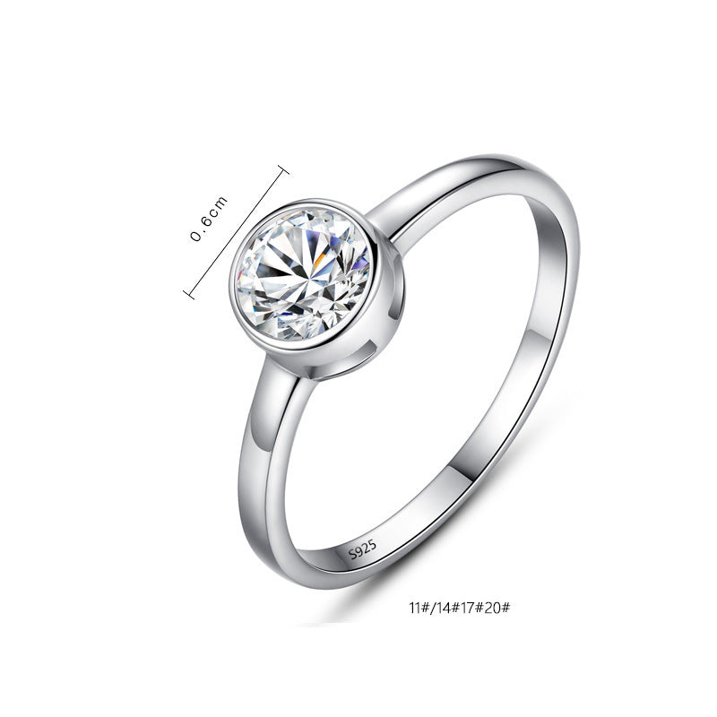 925 Sterling Silver Ring Geometric Zircon Stone Elegant Ring For Weddings Engagement Birthdays Gift Idea Today