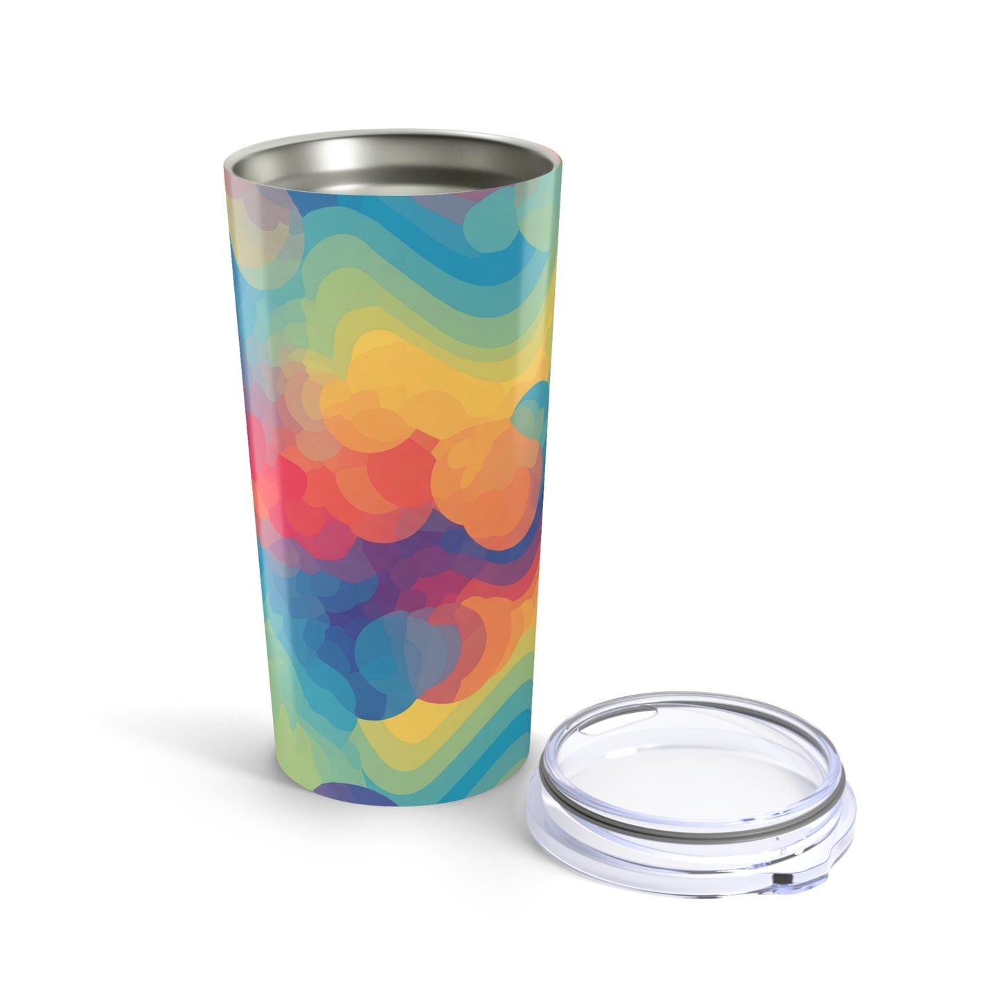 20 Oz Stainless Steel Travel Mug With Printed Artwork Double Wall Vacuum Insulation Keeps Hot Or Cold Dishwasher