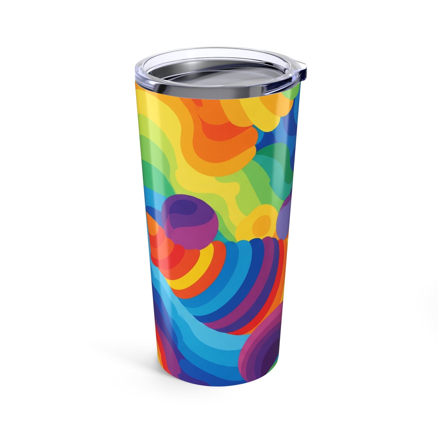 20 Oz Stainless Steel Printed Tumbler Double Wall Vacuum Insulated Spill Resistant Travel Mug For Hot And Cold