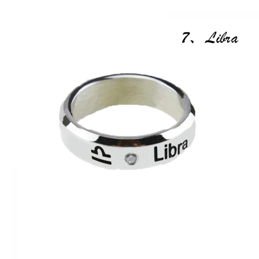Stainless Steel Rings 6 Mm Wide Gift Constellation Style 17 Mm Inner Diameter Durable Polished Bands Men Women