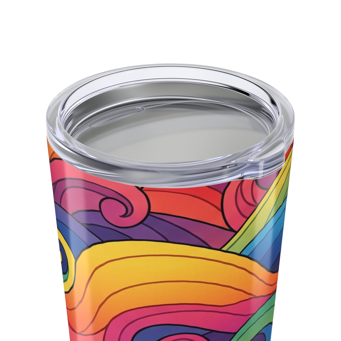 20 Oz Metal Travel Mug Printed Design Double Wall Vacuum Insulation Spill Resistant Coffee Tea Drinkware