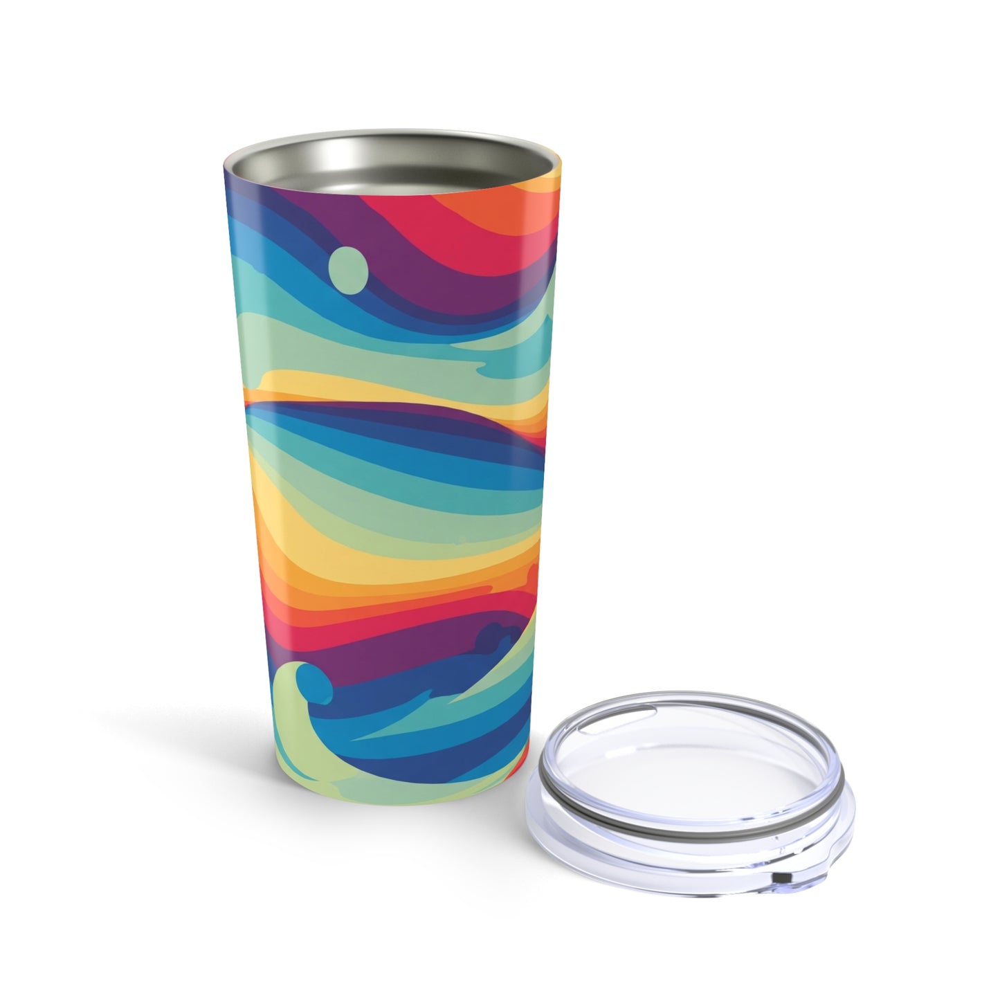 20oz Stainless Steel Tumbler With Double Wall Vacuum Insulation Keeps Drink Hot Or Cold Dishwasher Safe Travel Mug