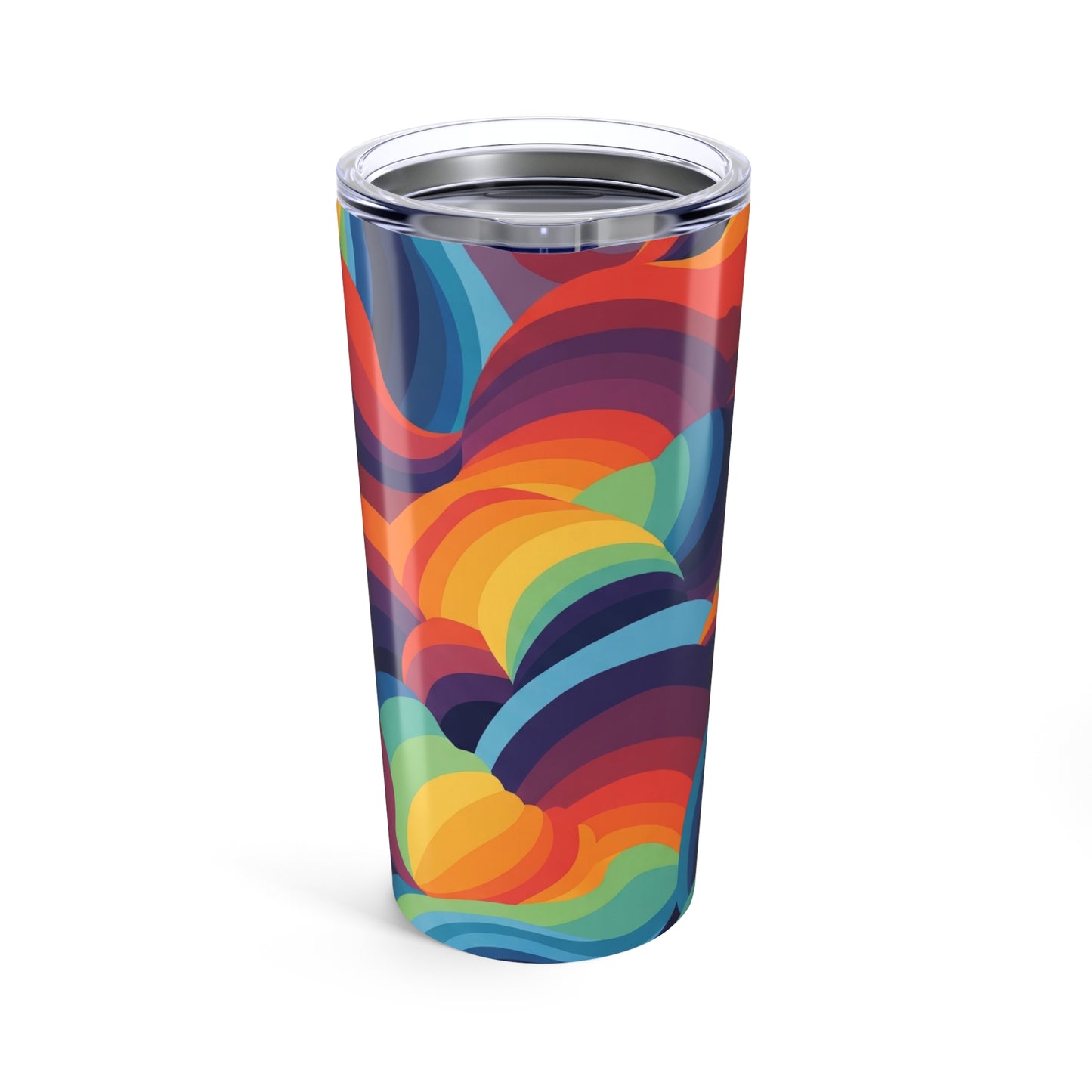 20oz Stainless Steel Tumbler With Printed Design Double Wall Vacuum Insulated Spill Resistant BPA Free Durable