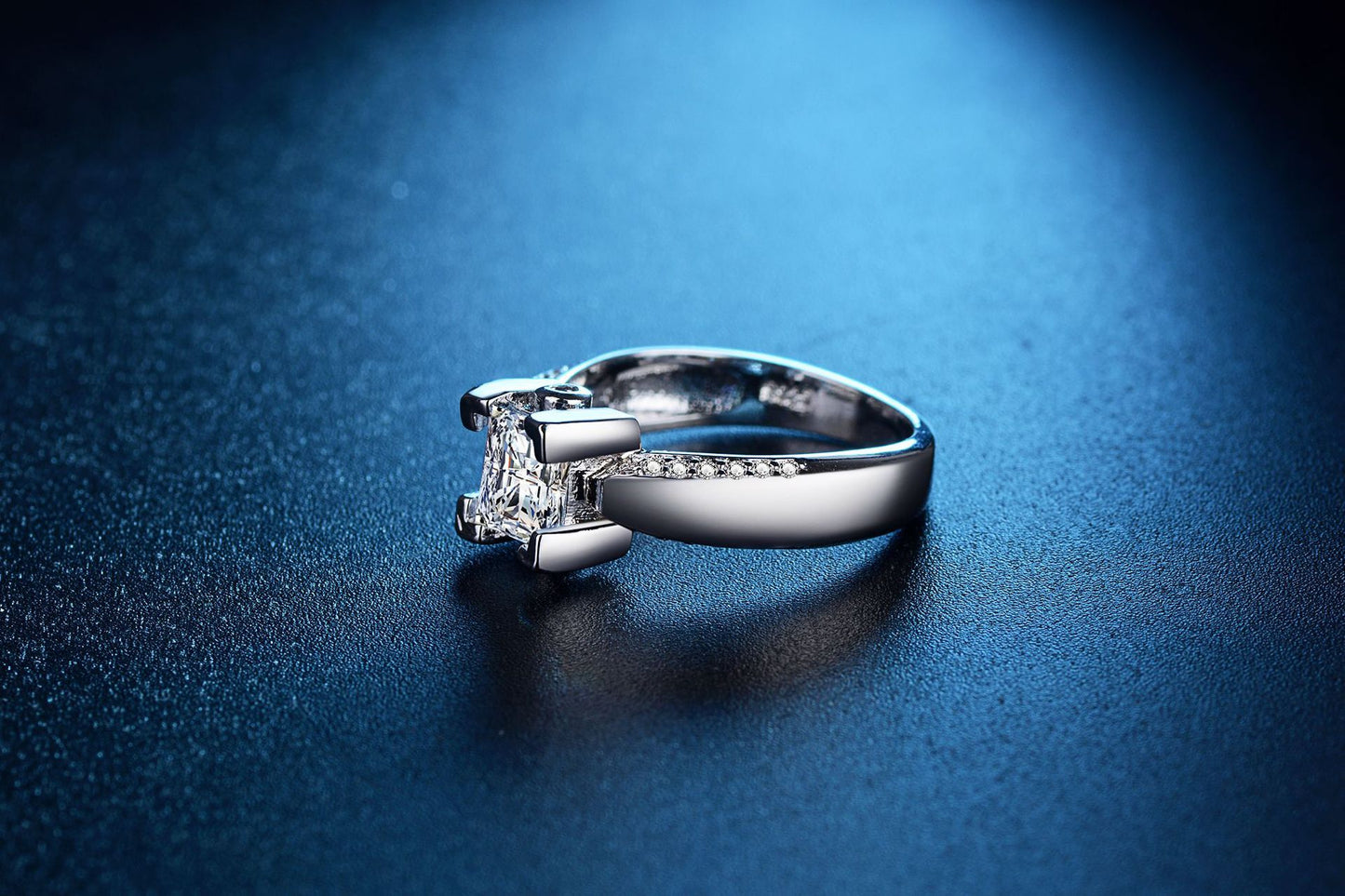 Princess Cut Diamond Ring Exquisitely Crafted Setting For Women Elegant Design Highlighting A 4.5mm Height Daily Wear