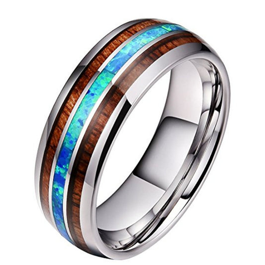 Ceramic Tungsten Steel Ring Polished Band For Men And Women Wedding Engagement Gift High Quality Fashion Jewelry
