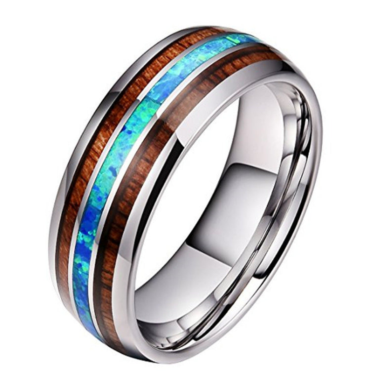 Ceramic Tungsten Steel Ring Polished Band For Men And Women Wedding Engagement Gift High Quality Fashion Jewelry