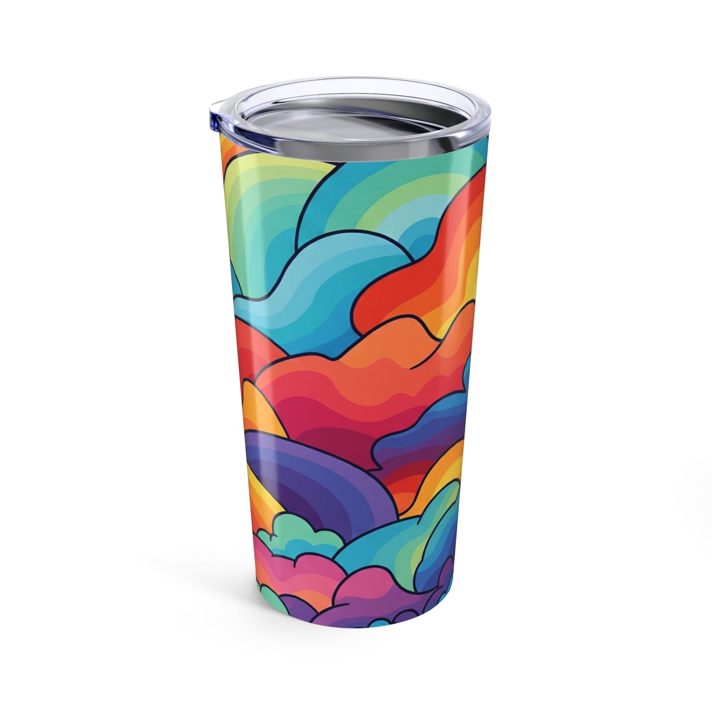 20oz Stainless Steel Printed Tumbler With Double Wall Vacuum Insulation Spill Resistant For Hot And Cold Drinks