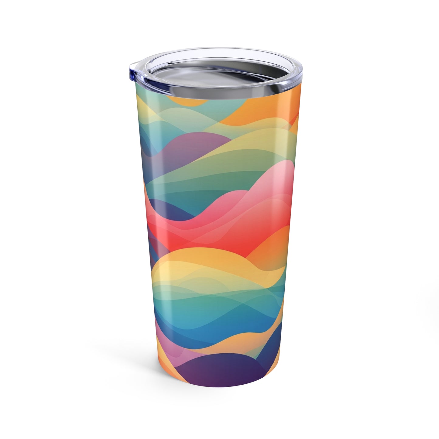 20oz Stainless Steel Tumbler With Double Wall Vacuum Insulation Travel Mug Spill Resistant Hot Cold Printed Art