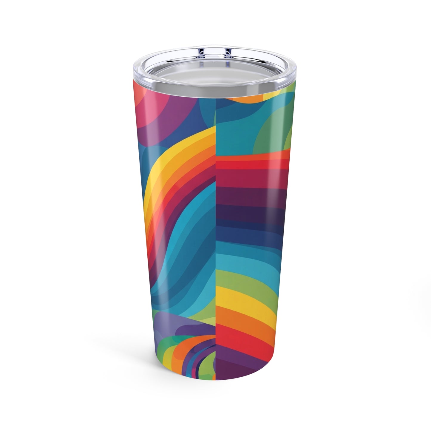 20 Oz Steel Insulated Tumbler With Lid Spill Resistant Travel Mug BPA Free Durable Printed For Hot Or Cold Drinks