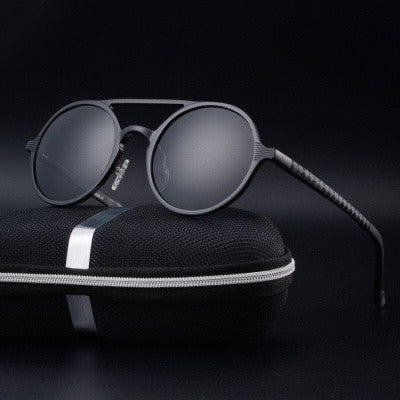 Mens Polarized Sunglasses Vintage Aluminum Frame Driving
