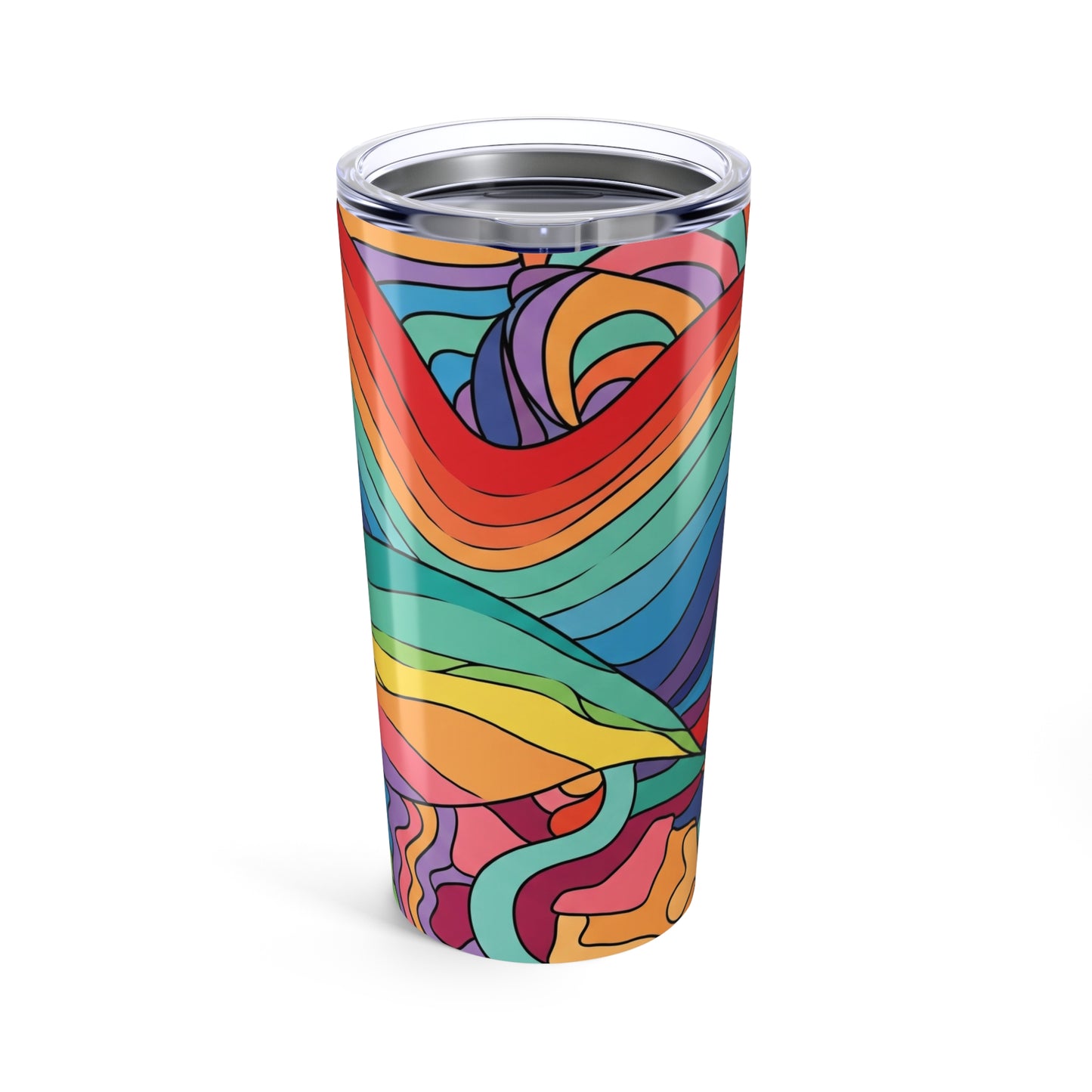 20oz Stainless Steel Tumbler With Double Wall Vacuum Insulation Spill Resistant Dishwasher Safe Keeps Beverages