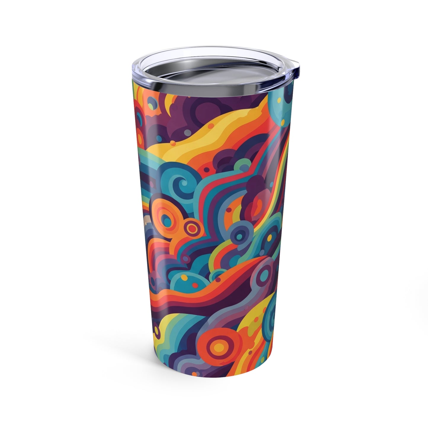 20 Oz Stainless Steel Tumbler Double Wall Vacuum Insulated BPA Free Printed Design Durable for Hot and Cold Drinks