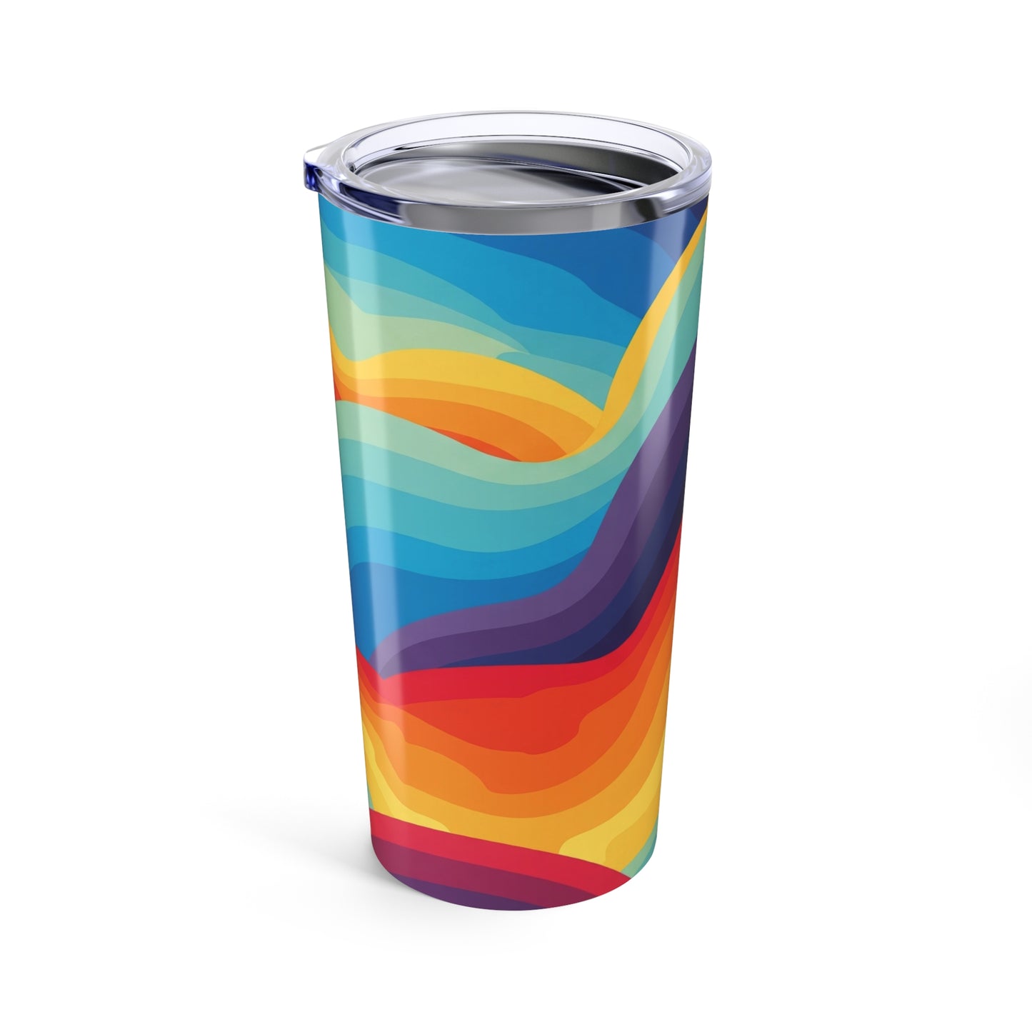 20oz Stainless Steel Tumbler With Double Wall Vacuum Insulation Spill Resistant BPA Free And Vibrant Printed Design
