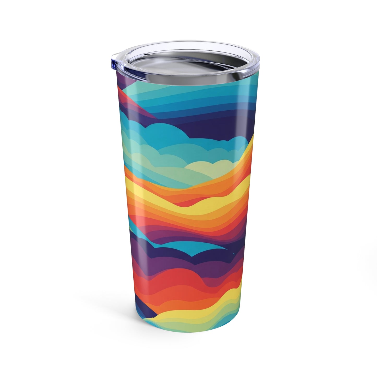 20oz Stainless Steel Printed Tumbler With Double Wall Vacuum Insulation For Hot And Cold Beverages Leak Proof
