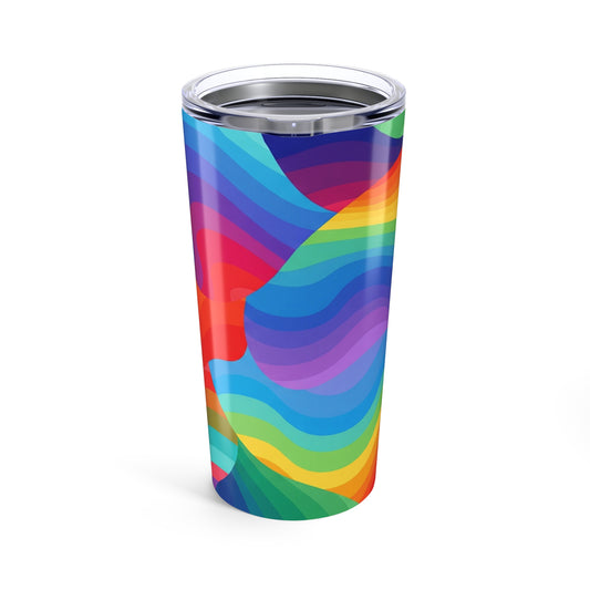20 Oz Metal Coffee Cup With Graphic Print Vacuum Insulated Leak Proof Lid For Hot Or Cold Beverages Dishwasher Safe