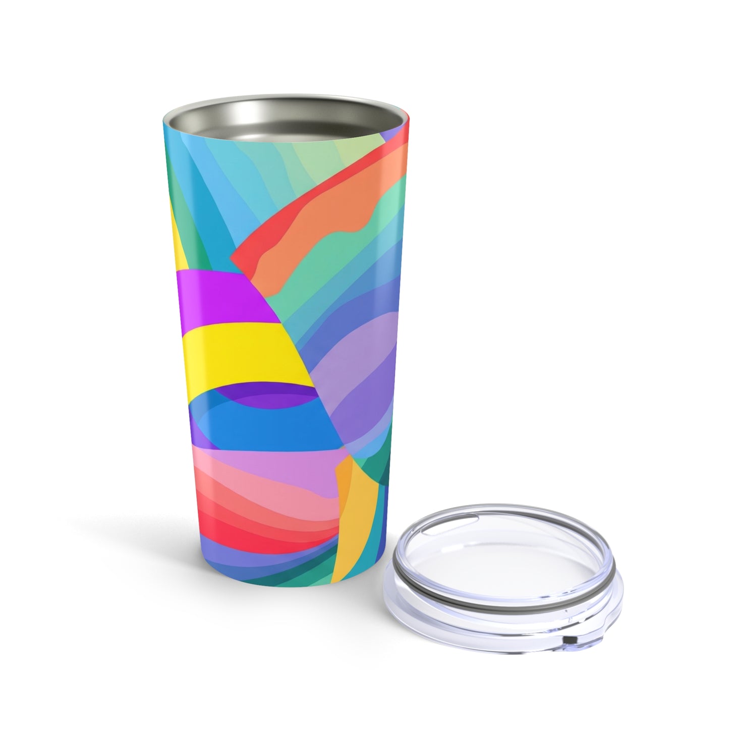 20oz Stainless Steel Tumbler With Printed Pattern Double Wall Vacuum Insulated Spill Resistant BPA Free Thermal