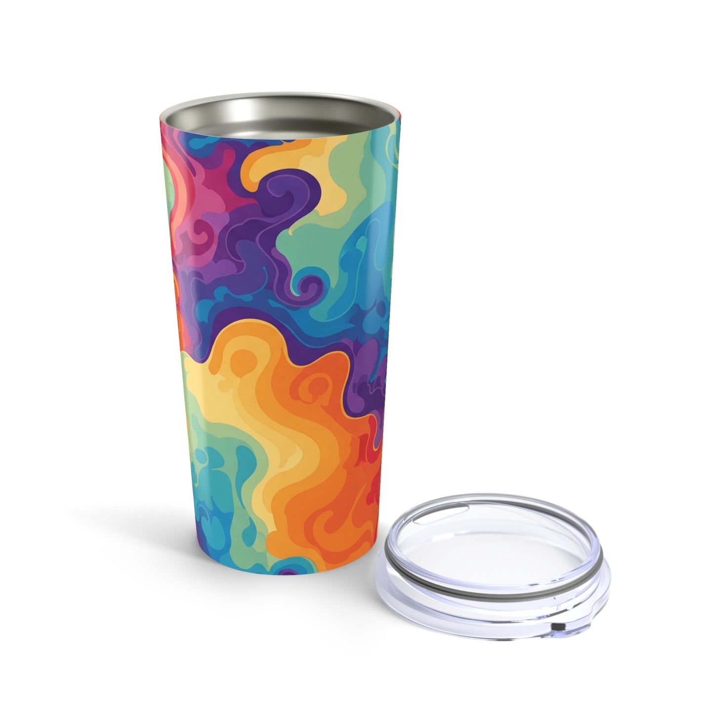 20oz Stainless Steel Tumbler Double Wall Vacuum Insulation Spill Resistant Thermal Printed Travel Mug Hot Or Cold