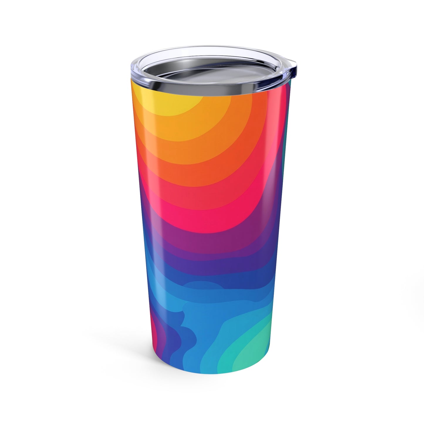 20oz Metal Printed Travel Tumbler With Lid Double Wall Insulated Stainless Steel Spill Resistant Coffee Cup All Day