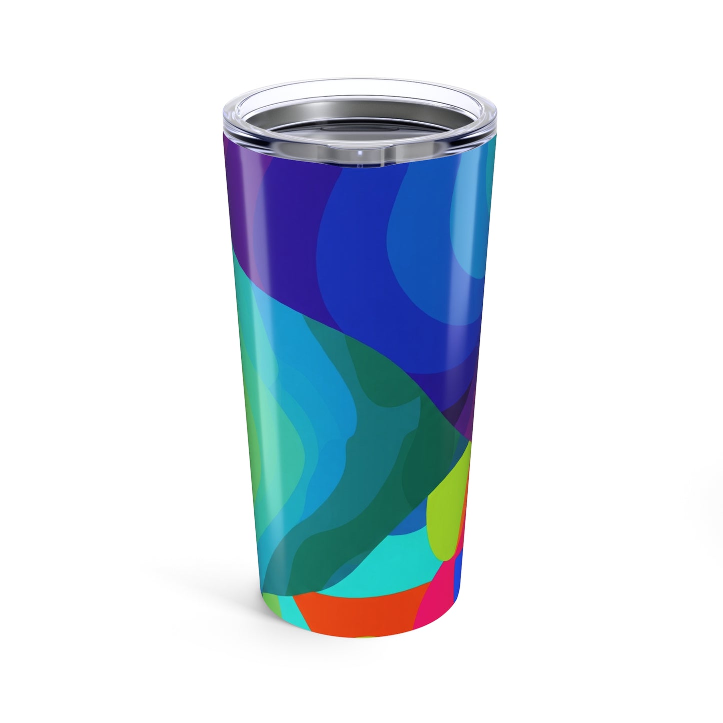 20 Ounce Stainless Steel Tumbler With Double Wall Vacuum Insulation And Printed Pattern For Hot Or Cold Drinks