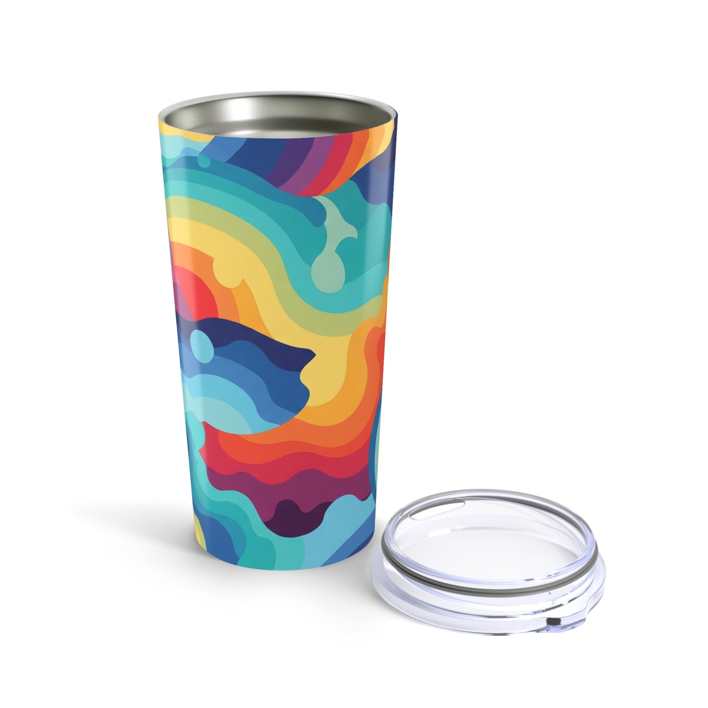 20oz Stainless Steel Travel Mug With Double Wall Vacuum Insulation Spill Resistant Hot Cold Dishwasher Safe Coffee