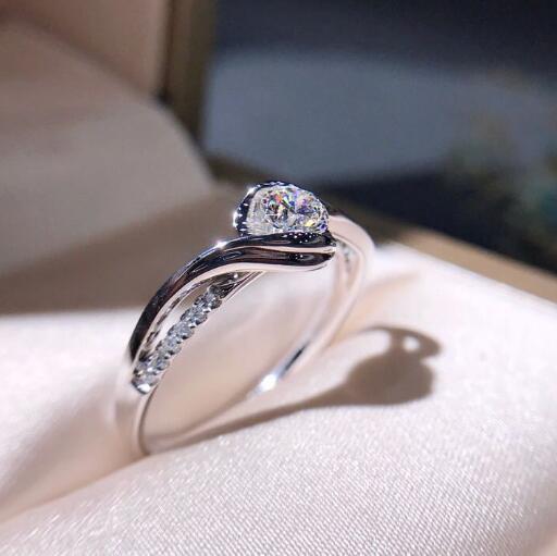 Octagon Zircon Engagement Rings Copper Settings Statement Ring For Proposals Weddings Anniversaries And Special