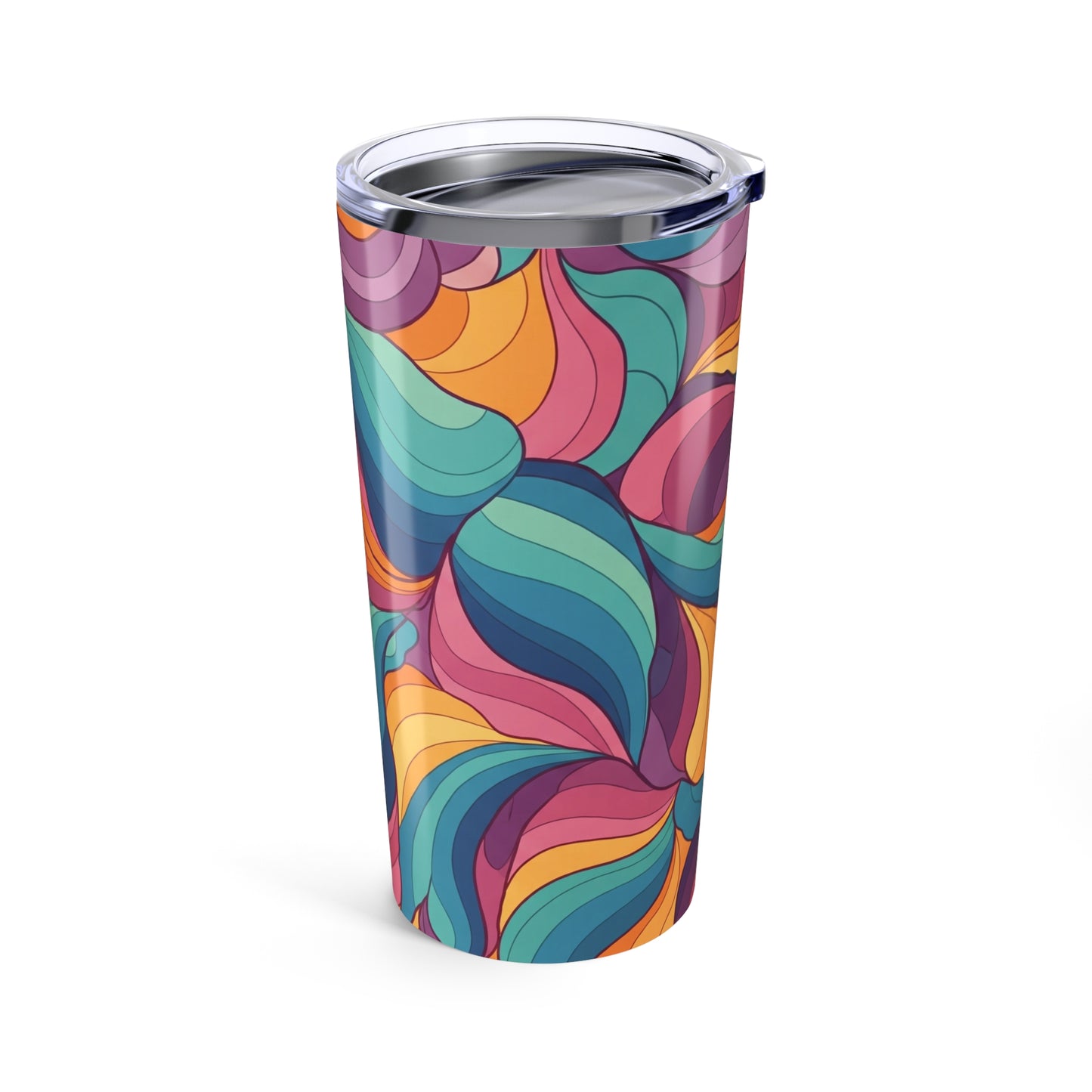 Twenty Ounce Stainless Steel Tumbler With Double Wall Vacuum Insulation Leak Proof Travel Mug For Hot And Cold