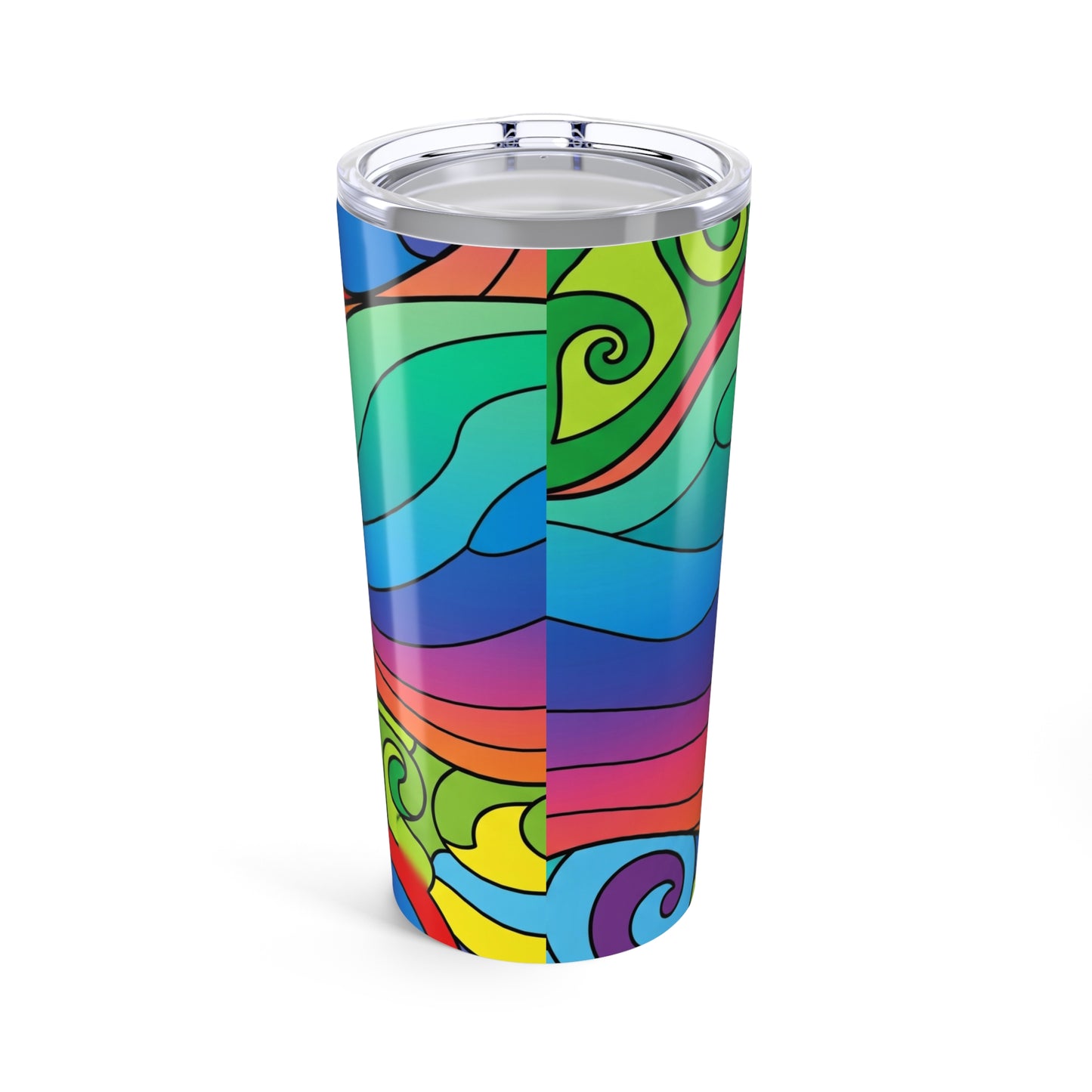 20oz Stainless Steel Tumbler With Printed Design And Double Wall Vacuum Insulation Travel Mug For Hot Or Cold
