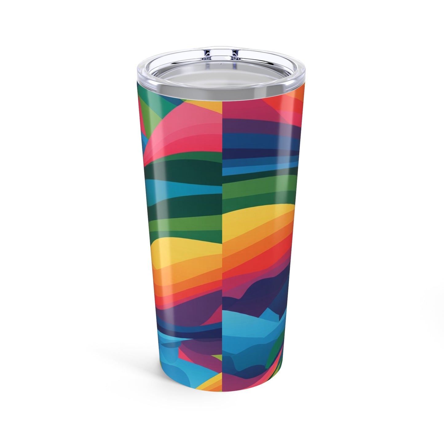 20oz Stainless Steel Tumbler Printed Pattern Wall Vacuum Insulation Leak Proof Durable Hot Cold Travel Mug