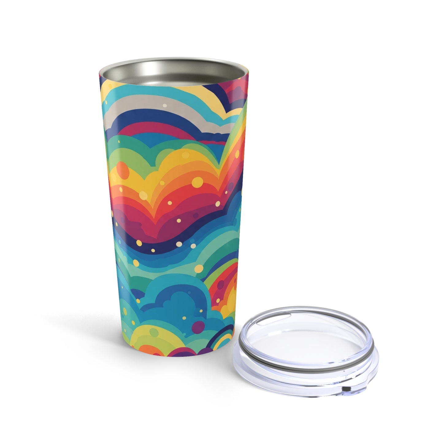 20oz Stainless Steel Tumbler With Vibrant Printed Artwork Vacuum Insulated Double Wall Leak Proof Hot Cold Travel