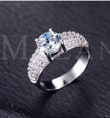 Copper Vintage Ring With Rose And White Gold Plating Geometric Design Sizes 5 To 10 EverydayLook Everyday Glam