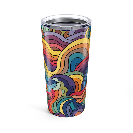 20oz Stainless Steel Travel Mug With Double Wall Vacuum Insulation Keeps Drinks Hot Or Cold Leak Proof Durable Cup