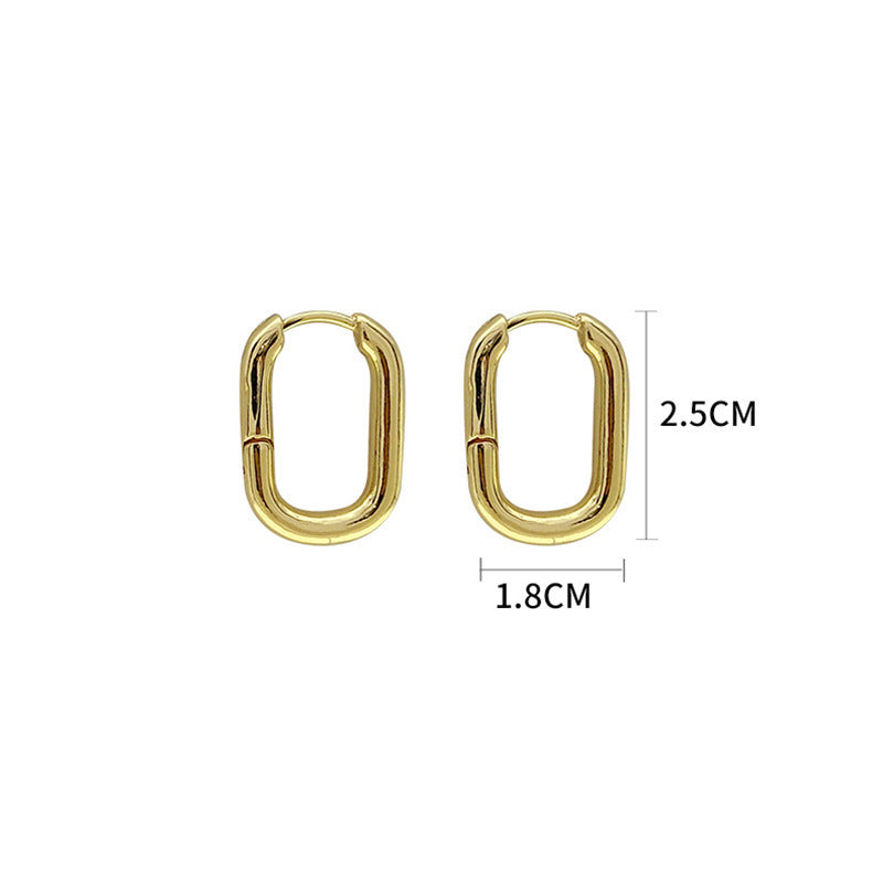 Twisted Braided Alloy Earrings with Artificial Gemstones Modern Vintage Fashion Jewelry For Everyday Occasions