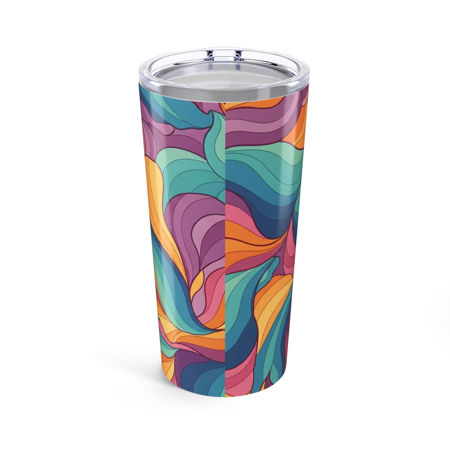 Twenty Ounce Stainless Steel Tumbler With Double Wall Vacuum Insulation Leak Proof Travel Mug For Hot And Cold