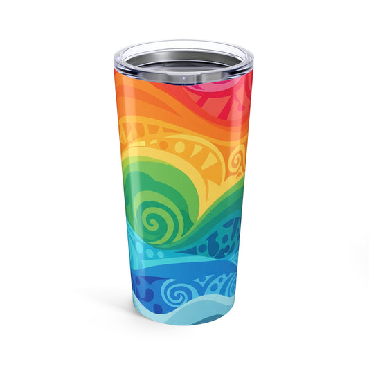 20 Oz Stainless Steel Travel Mug With Vacuum Insulation Keeps Drinks Hot Or Cold Leak Proof Durable Printed Design
